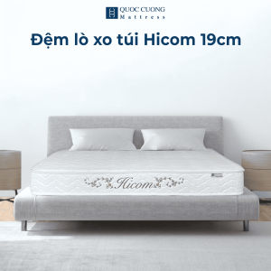 Đệm lò xo túi cao cấp Hicom 19cm