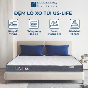 Đệm Lò xo túi US-Life 16cm